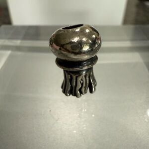 Retired Trollbeads Sterling Silver Jellyfish Bead TAGBE-20006